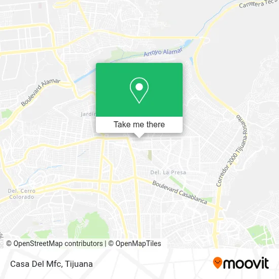 Casa Del Mfc map