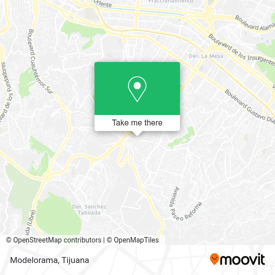 Modelorama map
