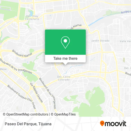 Paseo Del Parque map