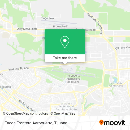 Tacos Frontera Aeroouerto map