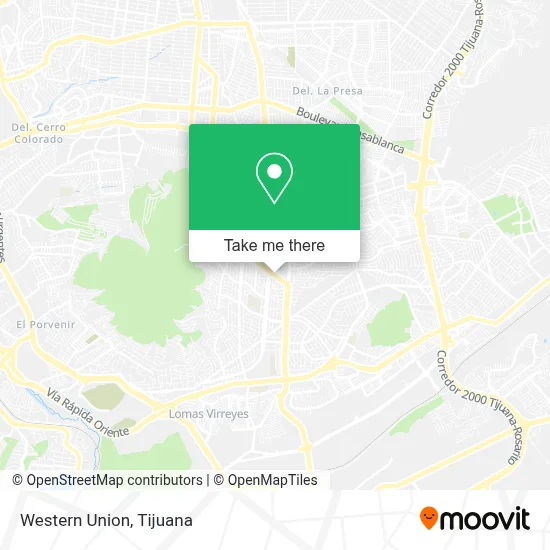 Western Union map