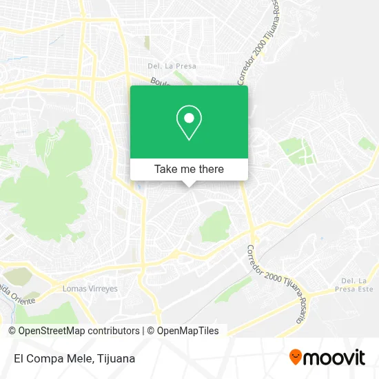 El Compa Mele map