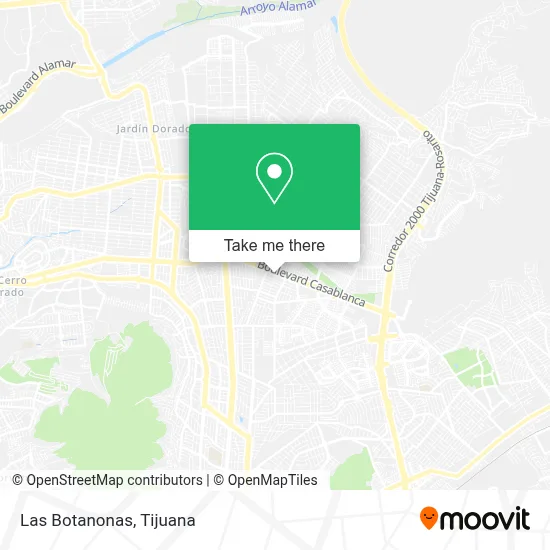 Las Botanonas map