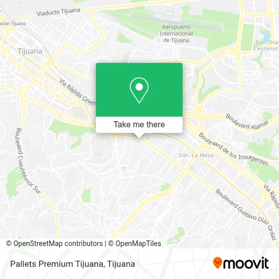 Pallets Premium Tijuana map