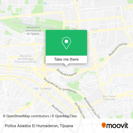 Pollos Asados El Humaderon map