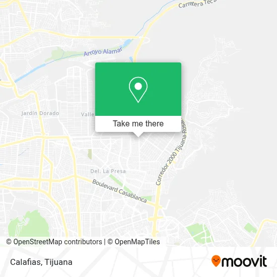Calafias map