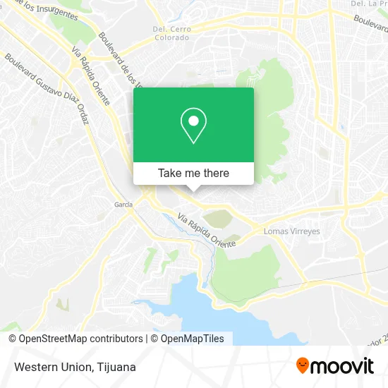 Western Union map
