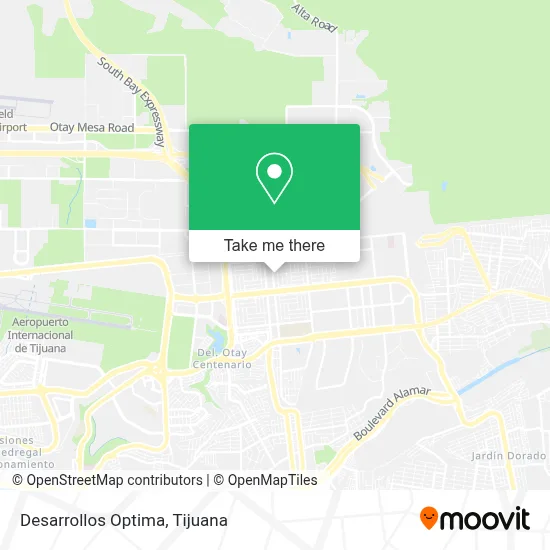 Desarrollos Optima map
