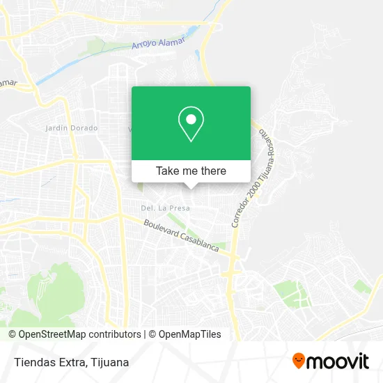 Tiendas Extra map
