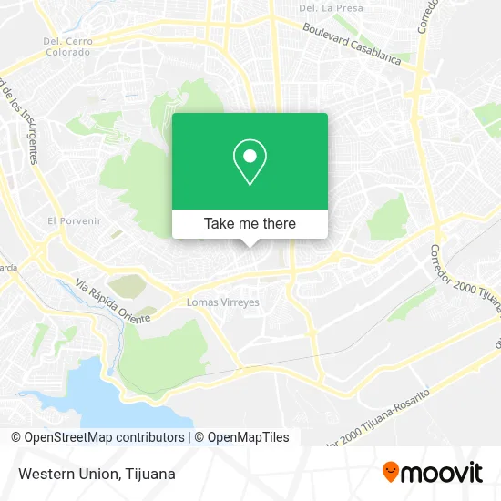 Western Union map