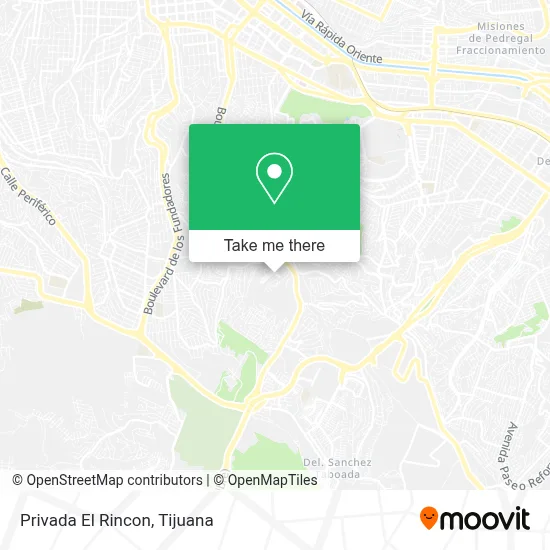 Privada El Rincon map