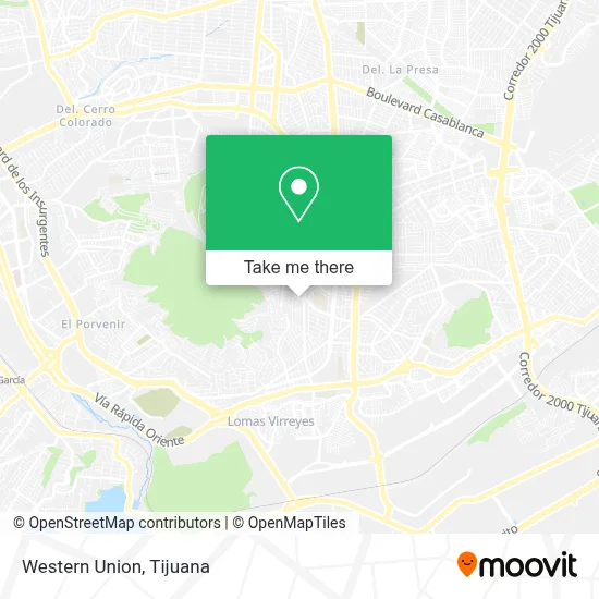 Western Union map