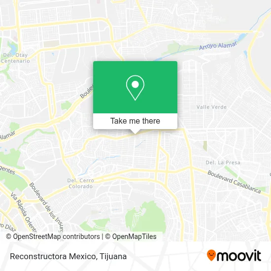 Reconstructora Mexico map