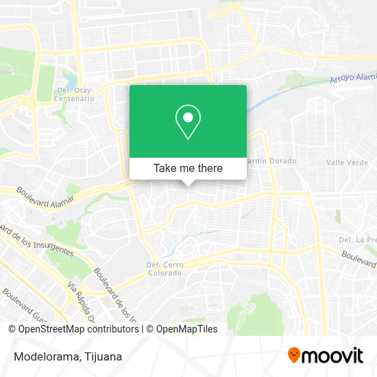Modelorama map
