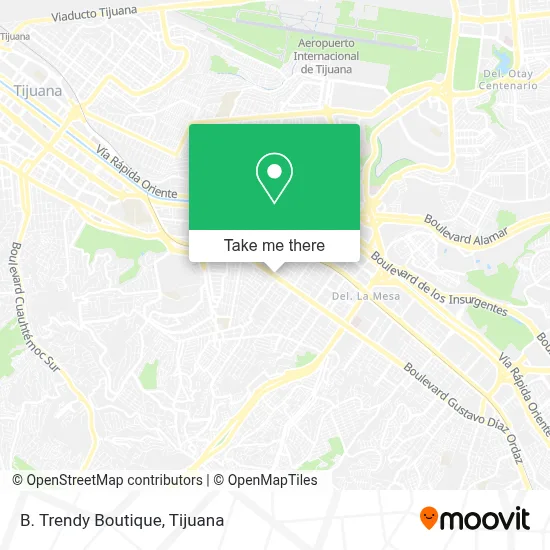B. Trendy Boutique map