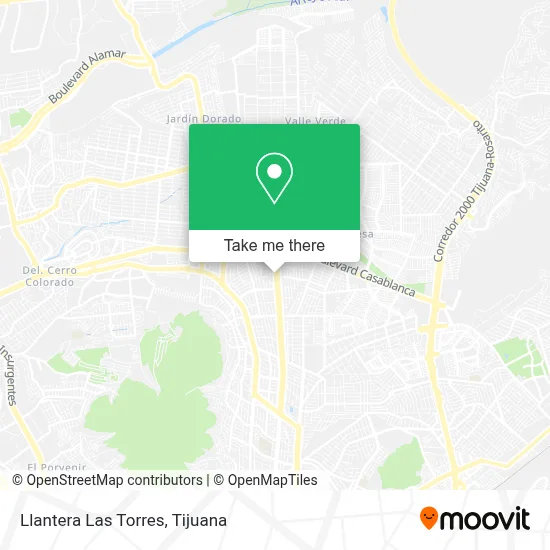 Llantera Las Torres map