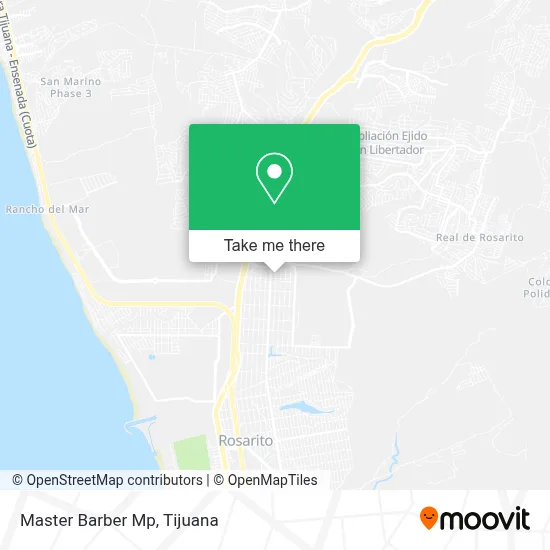 Master Barber Mp map