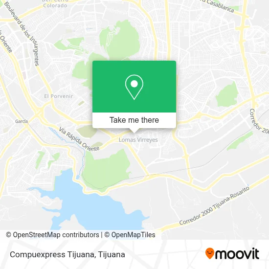 Compuexpress Tijuana map