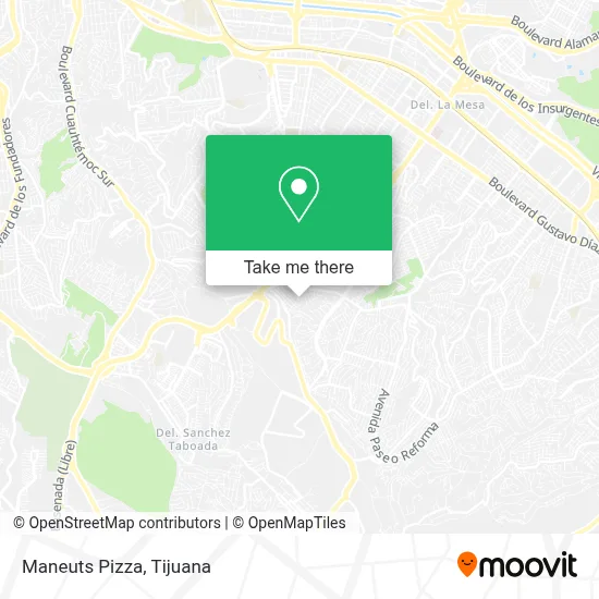 Maneuts Pizza map