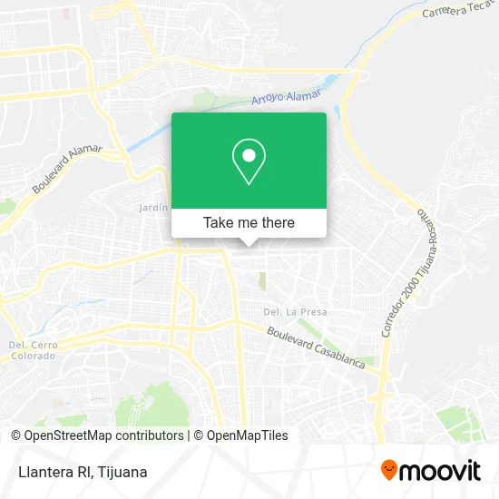 Llantera Rl map