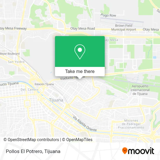 Pollos El Potrero map