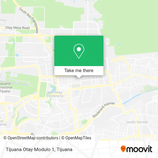 Tijuana Otay Modulo 1 map