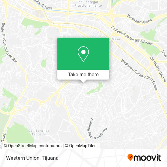 Western Union map