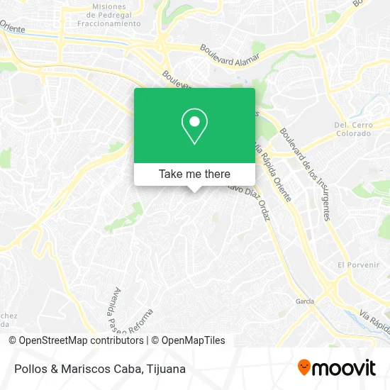 Pollos & Mariscos Caba map