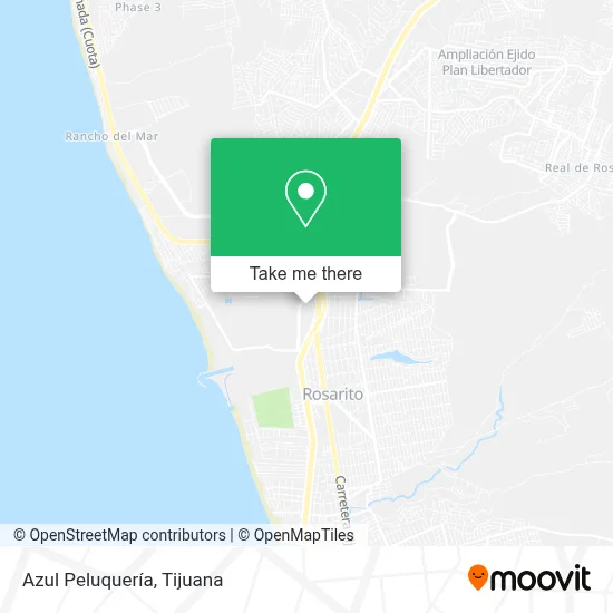 Azul Peluquería map