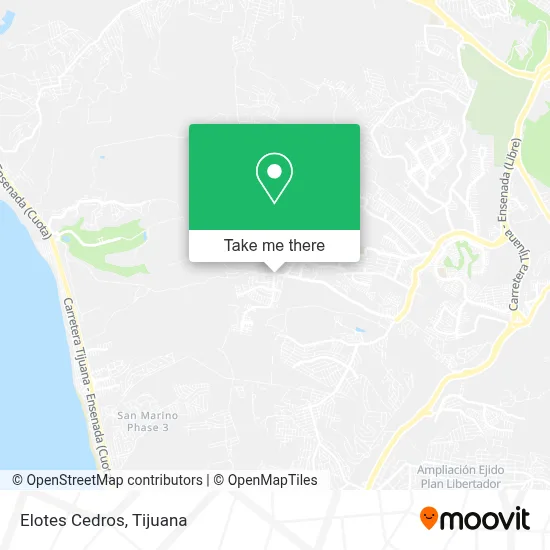 Elotes Cedros map