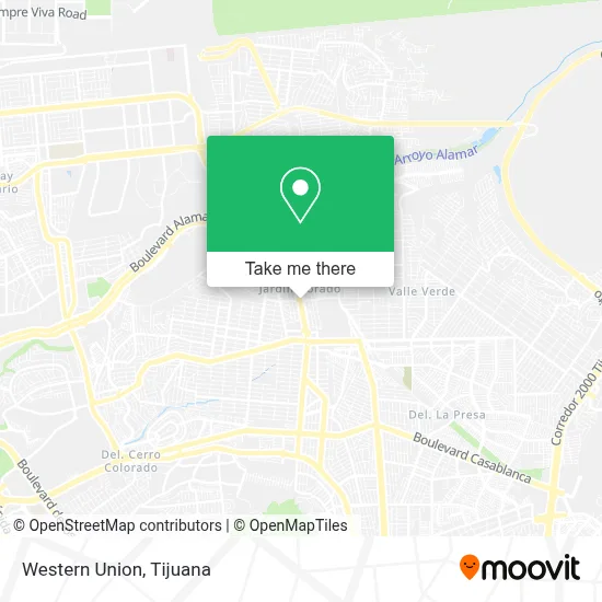 Western Union map
