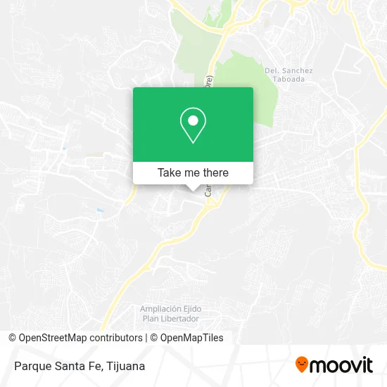 Parque Santa Fe map