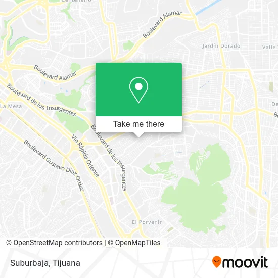 Suburbaja map