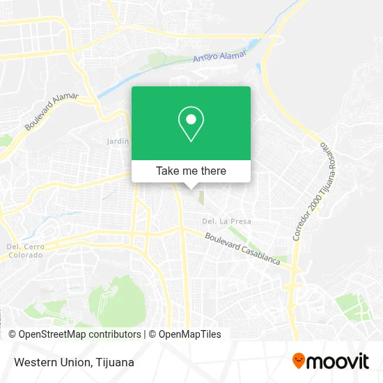 Western Union map