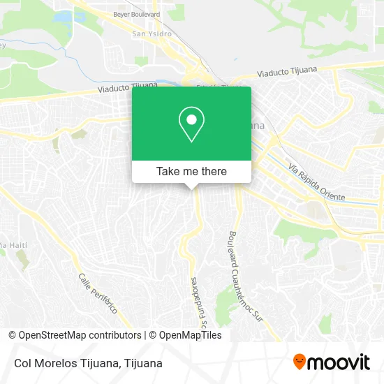 Col Morelos Tijuana map