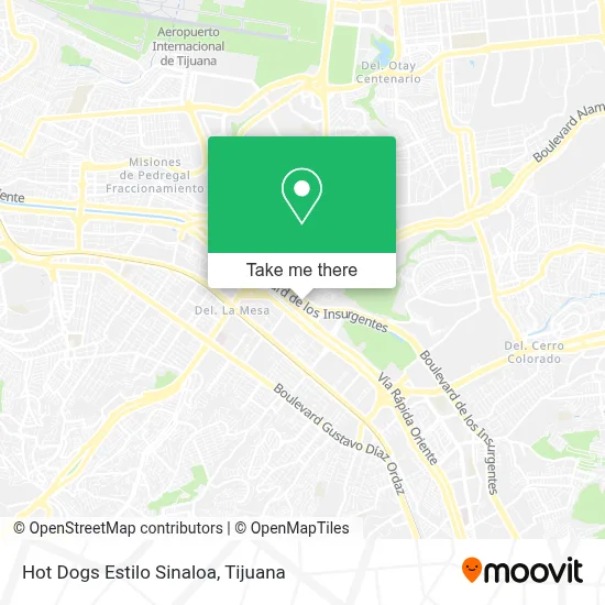 Hot Dogs Estilo Sinaloa map