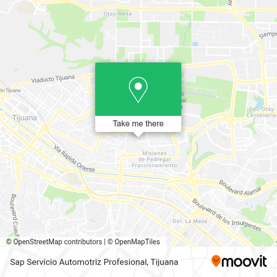 Sap Servicio Automotriz Profesional map