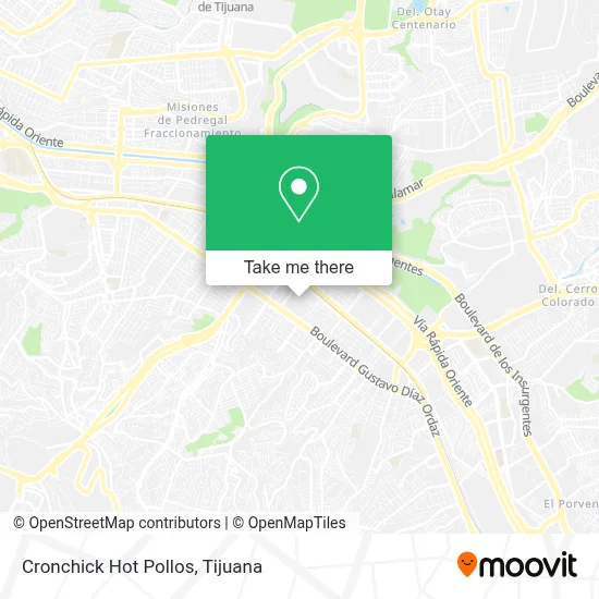 Cronchick Hot Pollos map