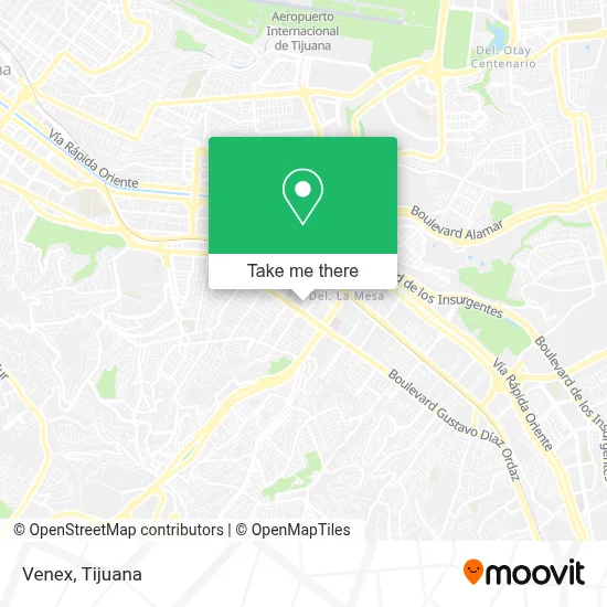 Venex map