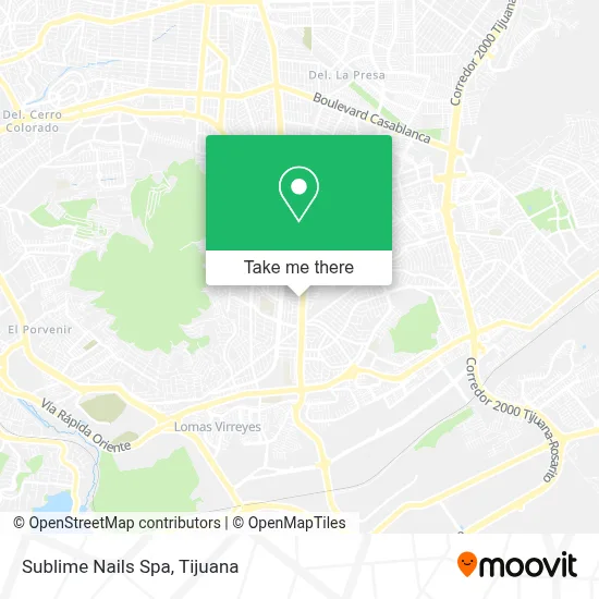 Sublime Nails Spa map