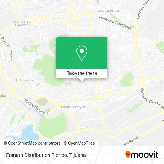 Franath Distribution Florido map