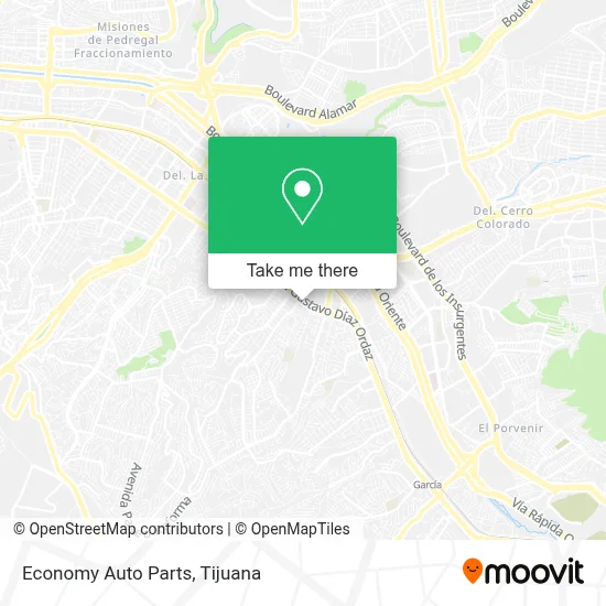 Economy Auto Parts map