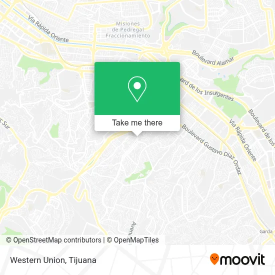Western Union map