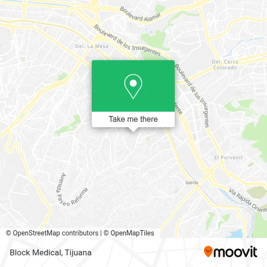 Block Medical map