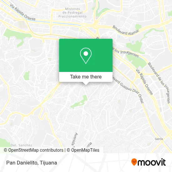 Pan Danielito map