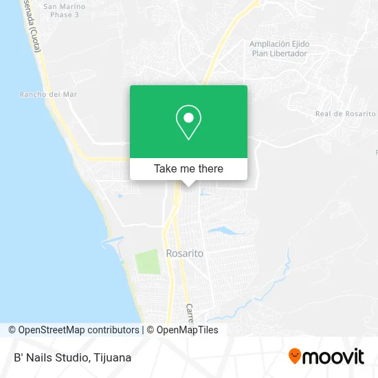 B' Nails Studio map