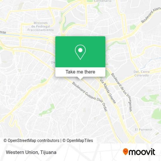 Western Union map