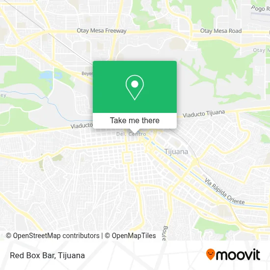 Red Box Bar map