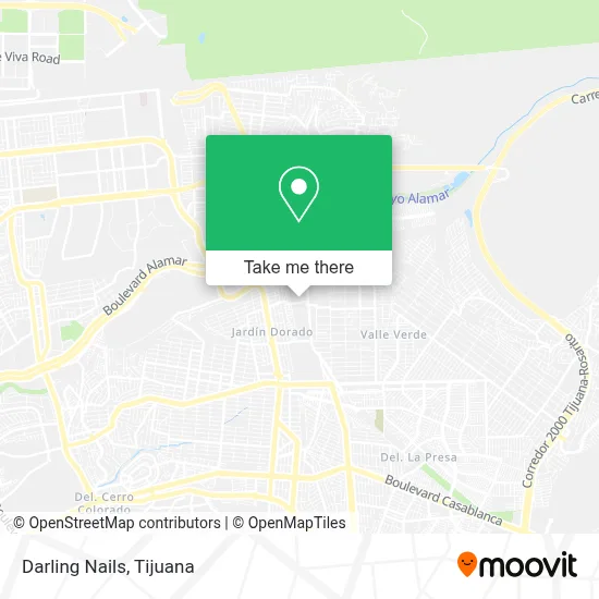Darling Nails map