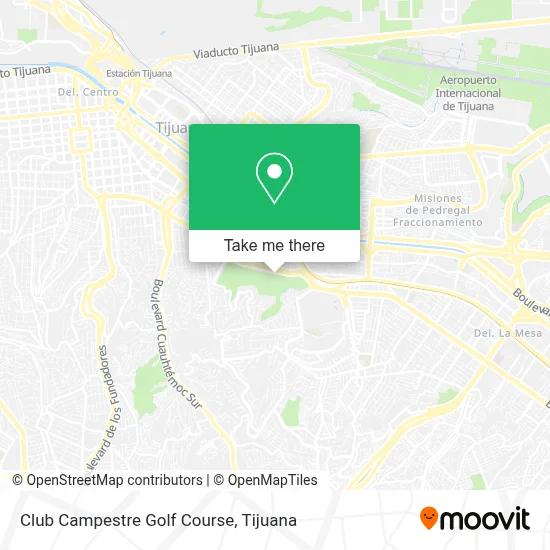 Club Campestre Golf Course map